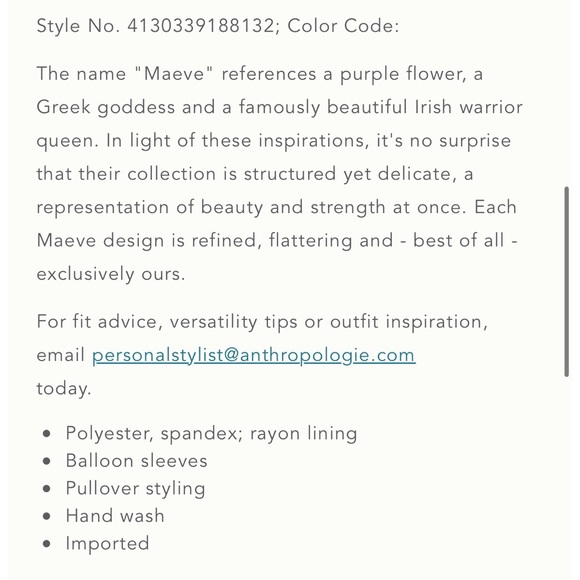 Anthropologie // Maeve Laila Lace Dress NWOT - Picture 4 of 7